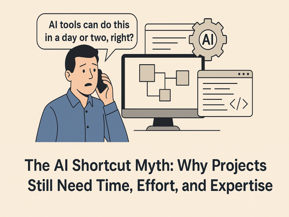 The AI Shortcut Myth: Why Projects Still Need Time, Effort, and Expertise