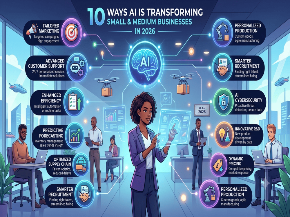 10 Ways AI is Transforming Small & Medium Businesses in 2026